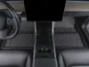 All-Weather 3D Golvmattor Non Skid Foot Mat Liner för Tesla Modell 3 Y Strump Komplett Full Set Vattentät Golvkuddar Miljövänligt Gummi