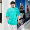 IEFB Summer Korean personalized Necklace t-shirt men's net red design sense of T-shirt trend h1265 P50 210524