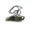 factory Self-help whilesale Outdoor camping life-saving whistle 7-in-1 whistle multifunctional whistle outdoor products