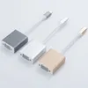 Tipo-C Para Adaptador VGA USB 3.1 Masculino para Conectores VGA Femininos Cabo USB-C para PC Mac Laptop