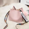 Crossbody Bag Women Large Capacity Bucket Style Fashion Mini Wide Strap Shoulder Fur Ball Tassel Messager Bags Handbag