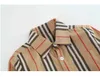 Spring Autumn Boys Long Sleeve Striped Shirt Turn-Down Collar Kids Gentleman Style Shirts Children Tops Child Clothes 2-8 Years