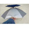 Chapeau de parapluie de pluie imperméable de parapluies double couche double couche respirante chapeaux de chapeaux de soleil souche extérieur pliable pour la randonnée et la pêche