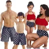 HH Maillots de bain pour femmes Famille Matching Girls Maillots de bain Père Mère et fille Son Beach Shorts Bikini Swim Sets 210724