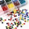 3 4 6mm tjeckiska bicone glaspärlor Smycken gör DIY Tillbehör för kvinna Facetted Loose Spacer Beads Kit hel 1400pcs