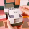 Wholesale Creative Solid Color Notes Paper 150 sheets Morandi Graffiti Memo Pad 70*70mm No Stickiness Cards Stationery Greeting Card