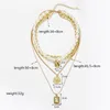 Kvinnor Multilayer Beaded Halsband Fashion Bohemian Ethnic Style Handmade Tassel Pendant Necklace Girls Jewelry Gift