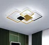 Modern led tavan ışık siyah ve altın / siyah beyaz lamba oturma yemek odası yatak odası iç aydınlatma için