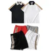 Men's Tracksuits Fashion Pullovers T-Shirts Classic Trend Shorts Sportswear Designer Round Neck Black and White 5A Men s Women's Sports Suits
