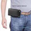 Marque 4.7 ~ 6.9 pouces hommes taille Packs téléphone pochette sacs 5 taille ceinture Clip étui sac Litchi Grain Mobile Fanny