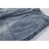 Jeans retalhos vintage y2k calça para as mulheres harajuku ocasional alto cintura cowboy streetwear moda calça solta estilo safari 210515