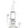 Glass Hookahs Vortex Bongs Double Cage Percolator Pipe Dab Rig Oil Rigs Mobius Matrix Sidecar Wate Bong Bubbler Tornado