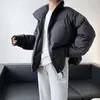 Down Cotton Coat Dames Korte Winter Lange Mouw Verdikking Koreaanse Losse Puffer Jacket Vrouw 210607