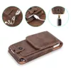 Universal Pouch Leather Phone Case For iPhone XS 11 Pro Max 6 7 8 Plus Waist Bag Magnetic Belt Clip Holster Cover