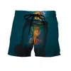 A nova versão de Lazer de Verão de Homens e Mulheres Beach Shorts Cartoon 3D Impressão Personalidade Tendência Moda X0316