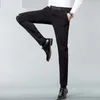 2020 Oficial Business Casual Traje Pantalones para Hombres Moda Pantalones largos Vestido de novia de algodón masculino Slim Fit más tamaño grande 28-40 I7RZ #