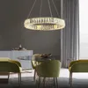 Chandeliers Art Deco Golden Silver Crystal Designer LED Hanging Lamps Chandelier Lighting Suspension Luminaire Lampen For Dinning Room