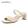 Sofitina Sandały damskie Słodkie Letnie Plisowane Sandały Premium Skórzane Sandały Dwa Wear Style Comfort Casual Lady Buty AO844 210513