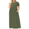 Big 9XL 2020 Fat Mm Woman Print Elegant Short Sleeve Long Dresses Plus Size Women Clothing 9xl Party Dress Vestidos X052122