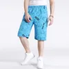 Męskie lato duże szorty sportswear krótkie spodnie męskie luźne przypadkowe męskie elastyczne talii 7xl 210629