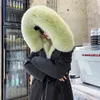 Parka imperméable décontracté hiver veste en fourrure véritable femmes manteau col naturel capuche lapin doublure vêtements d'extérieur chaud 211110