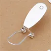 Taidian Silver Fingernail Earring Post For Women Beadswork Earring Jewelry Finding Making 50 Pieces/lot 328 Q25266431