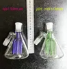 유리 봉수 파이프 용 유리 재 포수 대형 크기 회수 ashcatcher lacunaris inline 2 개의 벌집 Ashcatcher 18mm 또는 14mm