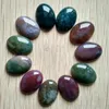 2022 new Wholesale 18x25mm natural stone mixed Oval cab cabochon Cystal Loose beads for jewelry making