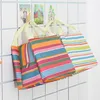 Canvas Stripe insulation bag Lunch Storage bags Thermal-Insulation PortableBags Travel Picnic Food Lunch-box for Women Girl Kids WLL467