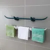 Porte-serviettes en plastique, support mural sans poinçon pour vêtements suspendus, support de rangement pour la maison, salle de bains, cuisine, organisateur d'étagères