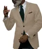 Costumes pour hommes Blazers costume formel veste à chevrons Tweed homme Blazer smoking Vintage laine