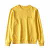 Doces Meninas Mel Bordado Amarelo Pullovers Vintage Senhoras Solto Solto Castanheiras Chic Juntos Mulheres Algodão Cute 210427