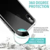 Cell Phone Cases Transparent Shockproof Acrylic Hybrid Armor Hard Phone Cases for iPhone 13 12 Pro XS Max XR 8 7 6 Plus S21 S20 Note20 Ultra A72 A52 A32 A12 Redmi