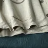 Johnature coreano casual simples bolsos de decote em v único breasted manga comprida cardigan camisola outono mulheres 4 cores suéter 210521