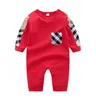 Lente herfst baby rompertjes baby jongen kleding nieuwe romper katoen pasgeboren baby meisjes kinderen ontwerper mooie baby jumpsuits kleding set