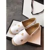 High quality Brand designer espadrilles genuine leather Thick canvas women Platform fashion flats Plus Size35-41 mjj15