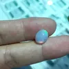7mm*9mm Natural White Opal Loose Gemstone for Jewelry Shop 100% Real Opal with Red Brilliance H1015