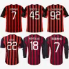 2013 2014 Retro soccer jerseys vintage football shirt 13 14 ac Maglia da calcio MALDINI HONDA MILANS INZAGHI ROBINHO KAKA MONTOLIVO EL SHAARAWY BALOTELLI uniform