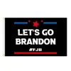 90 * 150cm 2024 트럼프 대통령 선거 국기 옥외 정원 장식을위한 Brandon Flag
