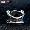 Cluster Rings Steel Soldier Style Stainless Skull Dragon Claw Cool Men Ring Fashion Punk Biker Jewelry228i