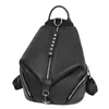 Sırt çantası tarzı kadın lüks tasarımcı 2021 Yüksek kaliteli gerçek deri hırsızlık önleyici okul çantaları kızlar için