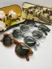 Top de qualité Johnny Depp Lemtosh Style Lunettes de soleil Men Femmes Vintage Round Tint Ocean Lens Design de la marque