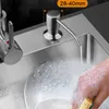 Dispensador de jabón de lavabo de cocina de 300 ml ABS negativo Detergente Líquido Líquido Loción Dispensadores de acero inoxidable Cabeza Piedools