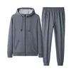 Large Size 9xl Tracksuits Men Set Casual Thicken Hooded Jackets Pants Sweatshirt Sportswear Coats Hoodie Track Suits Male Suits Y0831