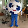 Performance Football Mascot Costume Halloween Fancy Party Dress Sport Sport Club Cartoon Character Suit Carnival Unissex Adultos Eventos Promocionais de Evento