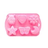 Silicone cake Baking Moulds Mold with rabbit pig insect chocolate jelly Pan Tray Silicon Muffin Cases Cupcake Nonstick Liner RH1729