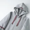 Mäns Hoodies Sweatshirts Fashion Striped Patchwork Autmn Casual All-Matched Långärmad Hoody Pullovers Solida Male Toppar