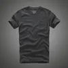 Men t shirt af 100% cotton solid O-Neck short sleeve tshirt high quality Y0322