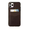 Étuis de téléphone en cuir poche pour carte pour Apple iphone 13 12 11 14 promax xsmax xr étui portefeuille design accessoires protecteur