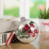 Transparent Christmas Ball Plastic Xmas Round Balls tree Hanging Ornaments home Decor Party Decorations